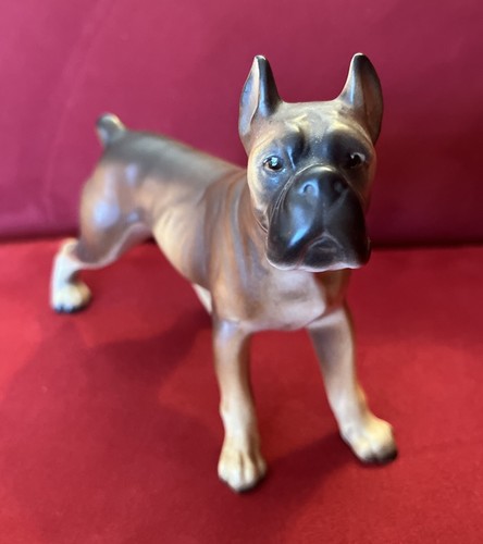Vintage mcm boxer dog figurine - mcm,