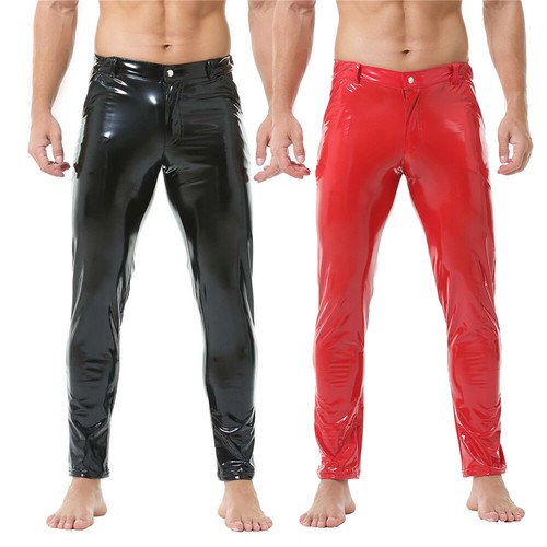 Men pvc leather slim - slim, tight
