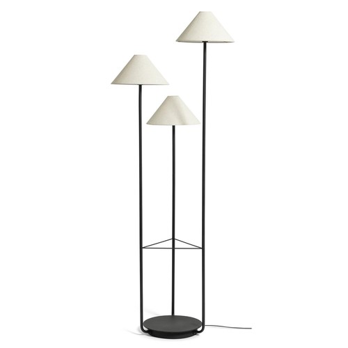 Floor lamp black - black, natural