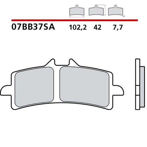 Brembo front brake pad - brembo,