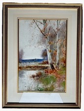 Henry Charles Fox Original Watercolour Country Landscape