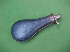 ANTIQUE  ENGLISH POWDER SHOT FLASK : G & J W HAWKSLEY SHEFFIELD