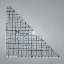 Nifty Notions Half Square Triangle 7 1/2" Ruler Quilting vintage USA made