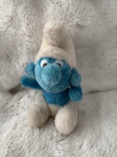 Vintage 1970 soft toy smurf - soft,