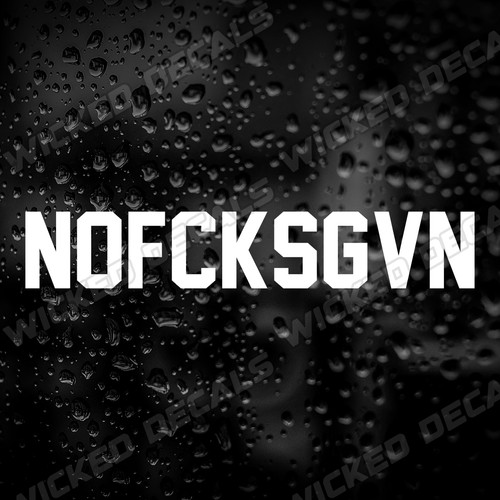 Nofcksgvn funny vinyl - nofcksgvn, sticker