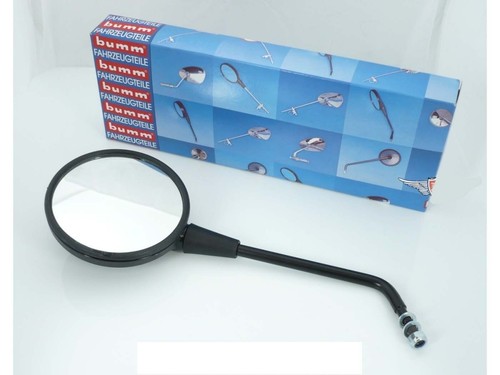 Mirror bumm round black for