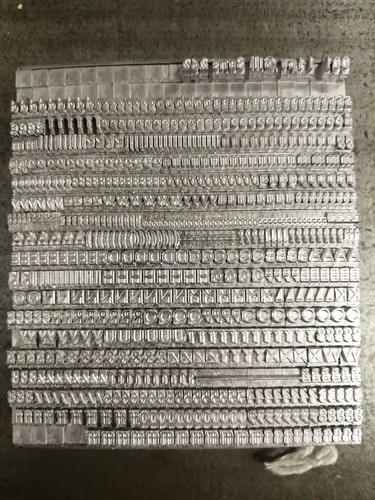 Letterpress type 14pt gill - -,