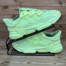 Adidas Trainers Men Size UK 9.5 Ozweego Frozen Yellow Originals Casual Gym Shoes