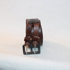 Vintage Womens Leather Belt 33" Brown Love Hearts Boho Punk Gothic Goth Alt Fash