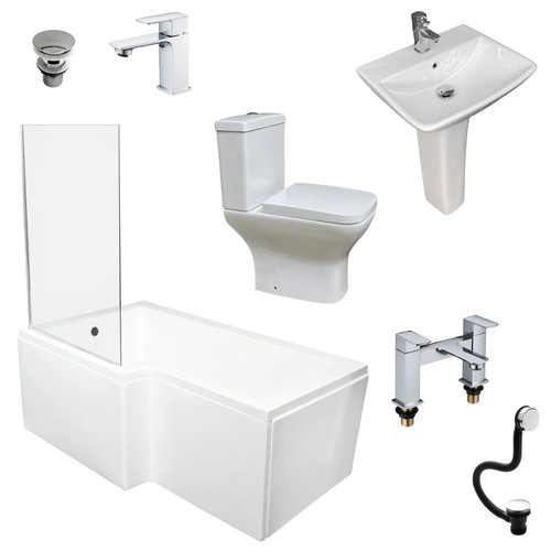Complete bathroom suite - complete, l