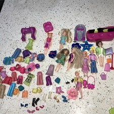 Polly Pocket Dolls Dress Up Clothes Accessories Rubber Clothing Bundle Toys