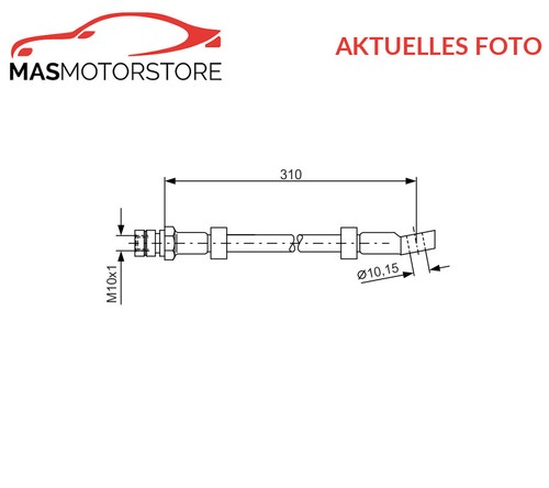 Brake hose - brake, 1