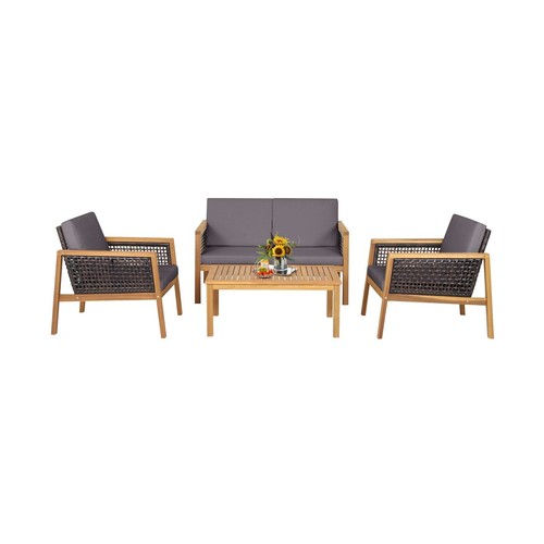 Piece patio acacia wood - patio,