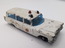Lesney Cadillac Ambulance 54 Matchbox White Vintage Collectible Toy Car