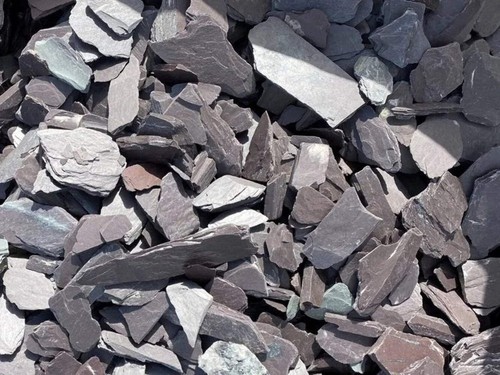 40mm plum slate - slate, chippings