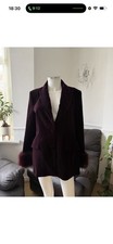 Zara Velvet Blazer With Faux