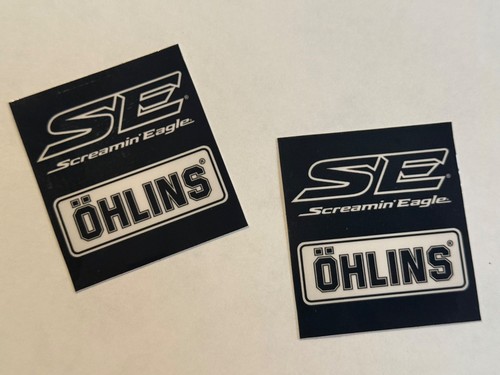 Ohlins stickers black - x2,