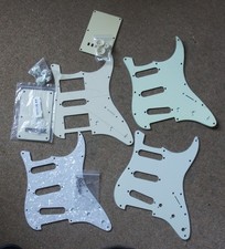 STRAT GUITAR PATTERN Guitar Pickguard/ Scratch Plate 3 Ply JOB LOT OF 4