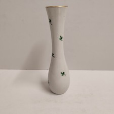 Rare Wien Augarten Wiener Green Clover Leaf Vase 