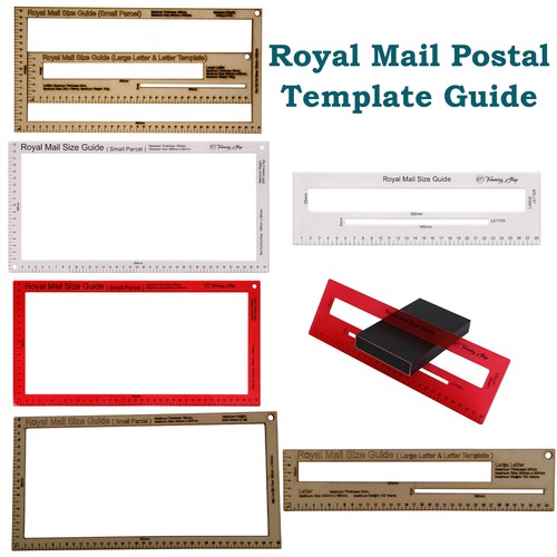 Red royal mail letter - red,