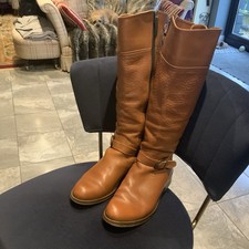 LADIES DUO TAN LEATHER BOOTS