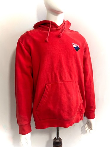Adidas hoodie red - red, medium