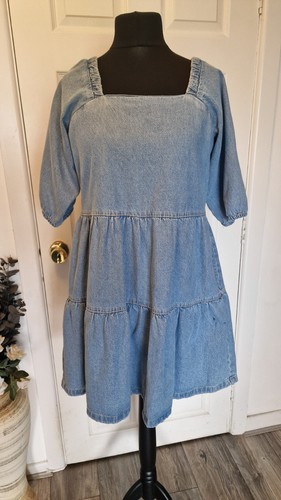 Primark size denim tiered - denim,
