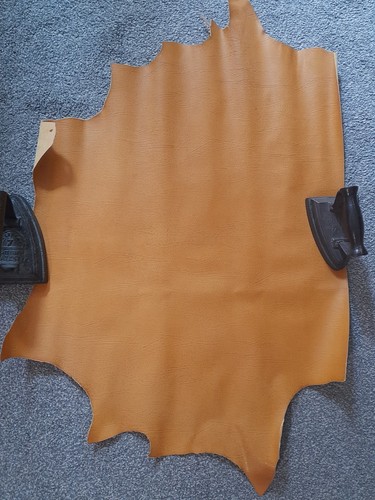 Orange bookbinding leather - orange,