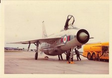 Vintage Photograph English Electric Lightning F.6 fighter jet (P18)