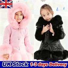 Kids Girls Winter Quilted Coat