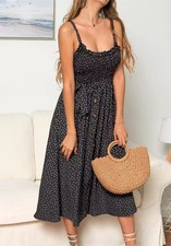 Women Boho Polka Dot Maxi