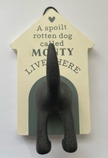 Dog Lead Hook “a Spoilt Rotten Dog Called Monty Lives Here”