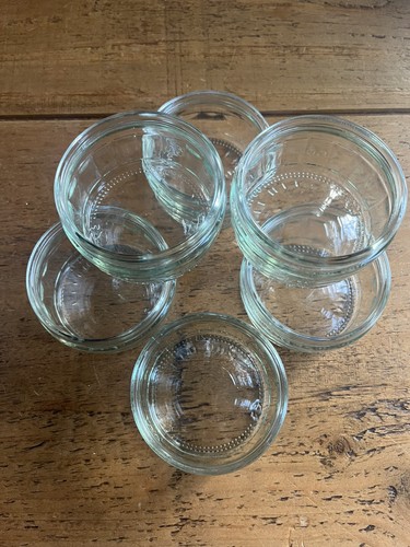 Pots empty clear - 6, glass