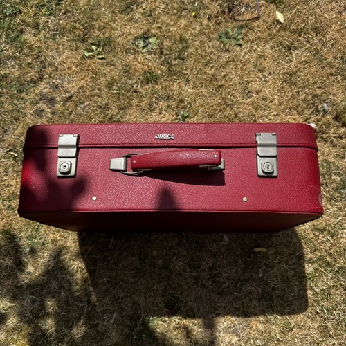 Vintage antler suitcase - vintage,