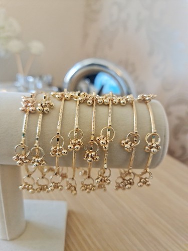 Gold bangles kashmiri - gold,