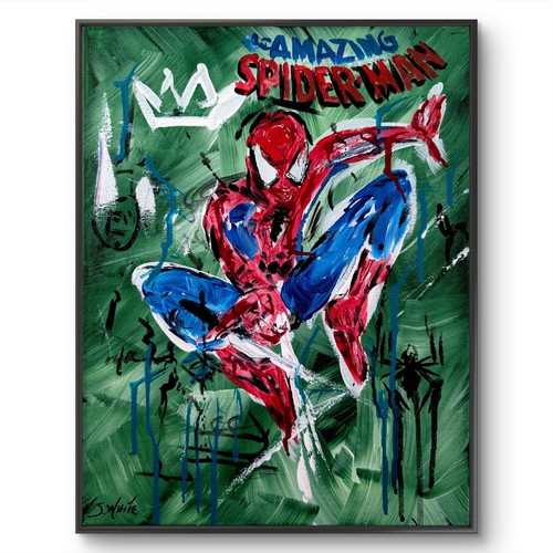 Spider man original painting - spider-man,