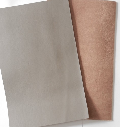 Grey veg tan leather 2mm - grey,