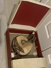 Record Player Vintage Portadyne Travel Suitcase – Untested, For Repairs or Parts