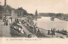 Postcard Waiting for the Boat