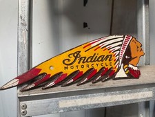 Indian motorcycle motorbike cast iron wall sign plaque