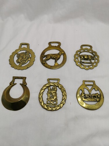 Vintage horse brasses all - vintage, 6