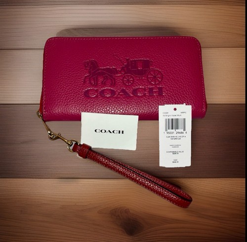 Coach long zip horse - long,