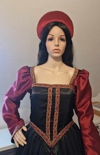 ‘Boleyn style' Black Crepe