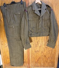 British 1949 Pattern Royal Marine Commando Battle Dress Uniform Size 14, Size 17