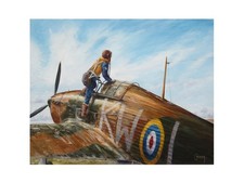 Hawker hurricane original oil - hawker,