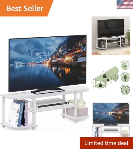 Stylish tier white tv - 3-tier,