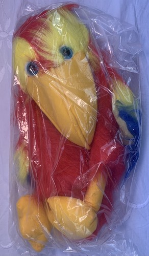 New hand puppet - new, parrot/macaw