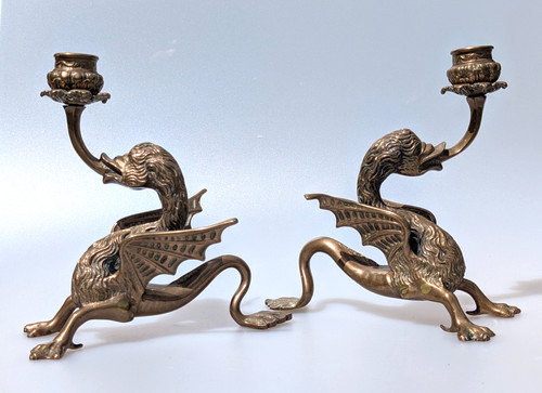 Pair antique 19th - antique,