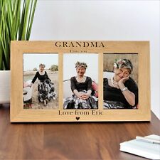 Personalised Wooden Triple