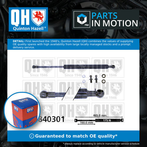 Boot gas strut fits - fits, honda